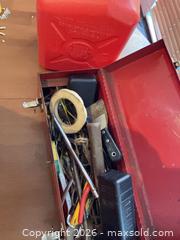 MaxSold Auction: Sears Craftsman Toolbox with Assorted Tools and Red Gas Can - Coquitlam (British Columbia, Canada) SELLER MANAGED Reseller Online Auction - Robson Drive