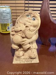 MaxSold Auction: Set of 3 Brown/Beige Resin and Wood Figurines - Coquitlam (British Columbia, Canada) SELLER MANAGED Reseller Online Auction - Robson Drive