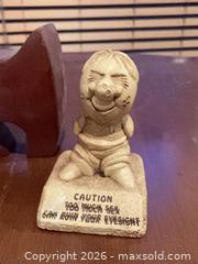 MaxSold Auction: Set of 3 Brown/Beige Resin and Wood Figurines - Coquitlam (British Columbia, Canada) SELLER MANAGED Reseller Online Auction - Robson Drive