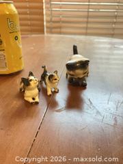 MaxSold Auction: Set of 3 Small Cat Ceramic/Porcelain Figurines, White & Black - Coquitlam (British Columbia, Canada) SELLER MANAGED Reseller Online Auction - Robson Drive