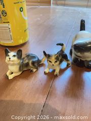 MaxSold Auction: Set of 3 Small Cat Ceramic/Porcelain Figurines, White & Black - Coquitlam (British Columbia, Canada) SELLER MANAGED Reseller Online Auction - Robson Drive