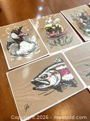 MaxSold Auction: Set of 8 Kraft Paper Art Prints, Greeting Cards & Postcards - Coquitlam (British Columbia, Canada) SELLER MANAGED Reseller Online Auction - Robson Drive