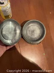 MaxSold Auction: Small Gray Metal Victorian Music Box with Original Winding Key - Coquitlam (British Columbia, Canada) SELLER MANAGED Reseller Online Auction - Robson Drive