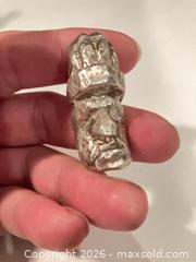 MaxSold Auction: Sterling Silver Abstract Face Figurine / Sculpture - Coquitlam (British Columbia, Canada) SELLER MANAGED Reseller Online Auction - Robson Drive