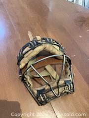 MaxSold Auction: Tan/Beige Baseball Catcher/Umpire Face Mask Metal Cage Adult - Coquitlam (British Columbia, Canada) SELLER MANAGED Reseller Online Auction - Robson Drive