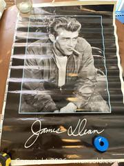 MaxSold Auction: Vintage Lot of 3+ Paper Posters — James Dean, Pink Floyd, Led Zeppelin - Coquitlam (British Columbia, Canada) SELLER MANAGED Reseller Online Auction - Robson Drive