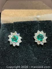 MaxSold Auction: 14K (1.5gr) WHITE GOLD NATURAL I-1 - VVS  DIAMOND STUD EARRINGS JEWELLERY - Toronto (Ontario, Canada) PARTNER MANAGED Downsizing Online Auction - Queen Street E