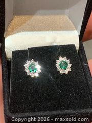 MaxSold Auction: 14K (1.5gr) WHITE GOLD NATURAL I-1 - VVS  DIAMOND STUD EARRINGS JEWELLERY - Toronto (Ontario, Canada) PARTNER MANAGED Downsizing Online Auction - Queen Street E