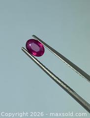 MaxSold Auction: GENUINE (0.68ct) OVAL BRIGHT RED RUBY  - Toronto (Ontario, Canada) PARTNER MANAGED Downsizing Online Auction - Queen Street E