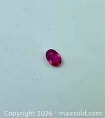 MaxSold Auction: GENUINE (0.68ct) OVAL BRIGHT RED RUBY  - Toronto (Ontario, Canada) PARTNER MANAGED Downsizing Online Auction - Queen Street E