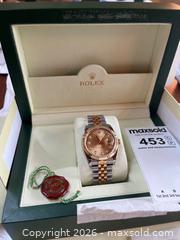 MaxSold Auction: Rolex Datejust Two-Tone Diamond Dial Watch, Model 116233, Complete Set - Merrickville-Wolford (Ontario, Canada) PARTNER MANAGED Downsizing Online Auction - Kilmarnock Road