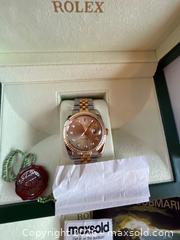 MaxSold Auction: Rolex Datejust Two-Tone Diamond Dial Watch, Model 116233, Complete Set - Merrickville-Wolford (Ontario, Canada) PARTNER MANAGED Downsizing Online Auction - Kilmarnock Road