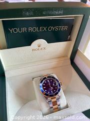 MaxSold Auction: Rolex Submariner Automatic Watch with Two-Tone Stainless Steel and Gold Bracelet - Merrickville-Wolford (Ontario, Canada) PARTNER MANAGED Downsizing Online Auction - Kilmarnock Road