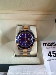 MaxSold Auction: Rolex Submariner Automatic Watch with Two-Tone Stainless Steel and Gold Bracelet - Merrickville-Wolford (Ontario, Canada) PARTNER MANAGED Downsizing Online Auction - Kilmarnock Road