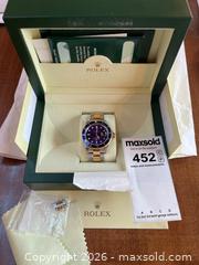 MaxSold Auction: Rolex Submariner Automatic Watch with Two-Tone Stainless Steel and Gold Bracelet - Merrickville-Wolford (Ontario, Canada) PARTNER MANAGED Downsizing Online Auction - Kilmarnock Road