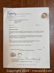 MaxSold Auction: 14K Yellow Gold Men's Diamond Ring with Appraisal and Box - Merrickville-Wolford (Ontario, Canada) PARTNER MANAGED Downsizing Online Auction - Kilmarnock Road