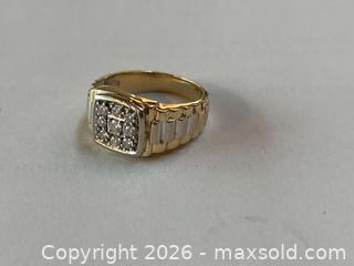 MaxSold Auction: 14K Yellow Gold Men's Diamond Ring with Appraisal and Box - Merrickville-Wolford (Ontario, Canada) PARTNER MANAGED Downsizing Online Auction - Kilmarnock Road