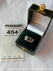 MaxSold Auction: Gent's Sapphire and Diamond Ring in 14K White and Yellow Gold with Appraisal - Merrickville-Wolford (Ontario, Canada) PARTNER MANAGED Downsizing Online Auction - Kilmarnock Road