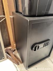 MaxSold Auction: AmazonBasics Home/Security Safe, Electronic Keypad, Medium, Black - King (Ontario, Canada) SELLER MANAGED Moving Online Auction -  Wells Orchard Crescent