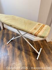 MaxSold Auction: Green Metal Folding Ironing Board, Adjustable Height - King (Ontario, Canada) SELLER MANAGED Moving Online Auction -  Wells Orchard Crescent