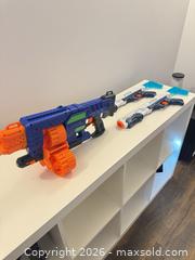 MaxSold Auction: Lot of 3 Nerf/Hasbro Foam Dart Blasters - King (Ontario, Canada) SELLER MANAGED Moving Online Auction -  Wells Orchard Crescent