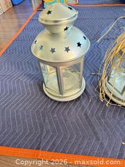 MaxSold Auction: Silver Metal and Glass Lanterns, Set of 2 - King (Ontario, Canada) SELLER MANAGED Moving Online Auction -  Wells Orchard Crescent