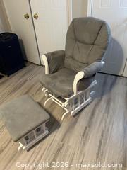 MaxSold Auction: Glider chair and ottoman  - Clarington (Ontario, Canada) SELLER MANAGED Moving Online Auction - Cornish Drive