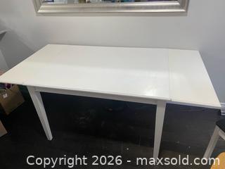 MaxSold Auction: White Rectangular Dining Table, Expandable - Clarington (Ontario, Canada) SELLER MANAGED Moving Online Auction - Cornish Drive