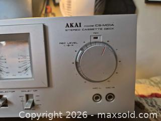 MaxSold Auction: Akai CS-M01A Stereo Cassette Deck / Recorder - Langford (British Columbia, Canada) SELLER MANAGED Downsizing Online Auction - Atkins Avenue