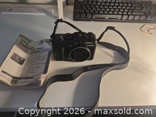 MaxSold Auction: Canon PowerShot G9 Point & Shoot Camera, Black - Langford (British Columbia, Canada) SELLER MANAGED Downsizing Online Auction - Atkins Avenue