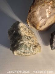 MaxSold Auction: Rock & Mineral Specimen Lot of 3, Hand-Sized Pieces - Langford (British Columbia, Canada) SELLER MANAGED Downsizing Online Auction - Atkins Avenue