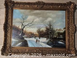 MaxSold Auction: Vintage Great oil painting - Oshawa (Ontario, Canada) SELLER MANAGED Commercial Liquidation Online Auction - Bond Street West (STORAGE)