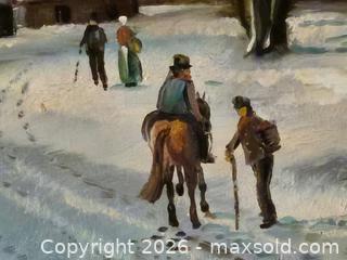 MaxSold Auction: Vintage Great oil painting - Oshawa (Ontario, Canada) SELLER MANAGED Commercial Liquidation Online Auction - Bond Street West (STORAGE)