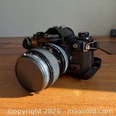 MaxSold Auction: Canon A-1 SLR 35mm Film Camera With Extra Lens & Accessories - Toronto (Ontario, Canada) SELLER MANAGED Reseller Online Auction -  Crouse Road (STORAGE)