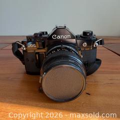 MaxSold Auction: Canon A-1 SLR 35mm Film Camera With Extra Lens & Accessories - Toronto (Ontario, Canada) SELLER MANAGED Reseller Online Auction -  Crouse Road (STORAGE)