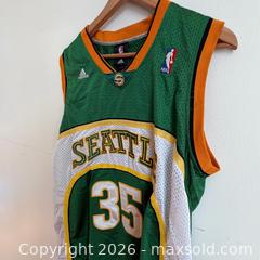 MaxSold Auction: Kevin Durant Adidas NBA Seattle Supersonics Basketball Jersey #35  - Toronto (Ontario, Canada) SELLER MANAGED Reseller Online Auction -  Crouse Road (STORAGE)