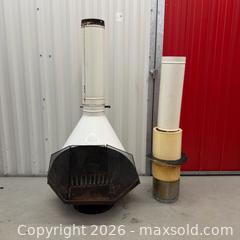 MaxSold Auction: Midcentury Acorn-Style Fireplace, MCM Display, 1960s — White - Toronto (Ontario, Canada) SELLER MANAGED Reseller Online Auction -  Crouse Road (STORAGE)
