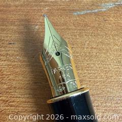 MaxSold Auction: Parker France Sonnet Cisele Sterling Sliver Fountain Pen W/18k Gold Nib, With Original Box - Toronto (Ontario, Canada) SELLER MANAGED Reseller Online Auction -  Crouse Road (STORAGE)