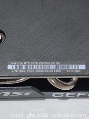 MaxSold Auction: MSI GeForce RTX 3070 VENTUS 2X OC 8GB Graphics Card - Brampton (Ontario, Canada) PARTNER MANAGED Downsizing Online Auction - Ash Creek Drive