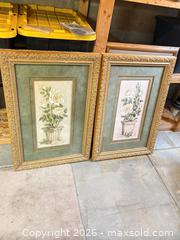 MaxSold Auction: 2 Rose Prints with Gold Frames - Erie (Colorado, USA) SELLER MANAGED Moving Online Auction - Madison Drive