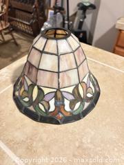 MaxSold Auction: 2 Tiffany-Style2 Stained Glass Pendant Lamp Shades - Erie (Colorado, USA) SELLER MANAGED Moving Online Auction - Madison Drive