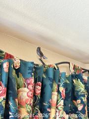MaxSold Auction: Custom Floral Valances with Decorative Bird Rods - Erie (Colorado, USA) SELLER MANAGED Moving Online Auction - Madison Drive