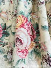 MaxSold Auction: Custom Gathered Pleated Floral Cotton-Blend Valance, Lined, 16 ft - Erie (Colorado, USA) SELLER MANAGED Moving Online Auction - Madison Drive