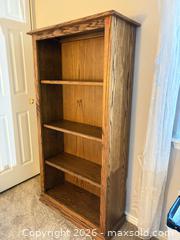 MaxSold Auction: Solid Wood Bookcase with Three Adjustable Shelves - Erie (Colorado, USA) SELLER MANAGED Moving Online Auction - Madison Drive