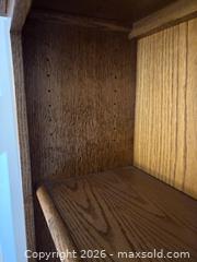 MaxSold Auction: Solid Wood Bookcase with Three Adjustable Shelves - Erie (Colorado, USA) SELLER MANAGED Moving Online Auction - Madison Drive