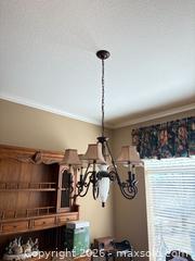 MaxSold Auction: Traditional 7-Light Oil-Rubbed Bronze Chandelier - Erie (Colorado, USA) SELLER MANAGED Moving Online Auction - Madison Drive