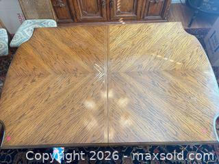 MaxSold Auction: Traditional drop leaf -Formal Dining Room Table and Chairs - Erie (Colorado, USA) SELLER MANAGED Moving Online Auction - Madison Drive