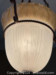 MaxSold Auction: Traditional Frosted Glass Ceiling Pendant, Oil-Rubbed Bronze - Erie (Colorado, USA) SELLER MANAGED Moving Online Auction - Madison Drive