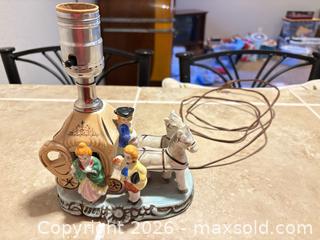 MaxSold Auction: Vintage Royal Doulton Figural Horse & Carriage Ceramic Table Lamp - Erie (Colorado, USA) SELLER MANAGED Moving Online Auction - Madison Drive