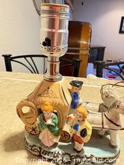 MaxSold Auction: Vintage Royal Doulton Figural Horse & Carriage Ceramic Table Lamp - Erie (Colorado, USA) SELLER MANAGED Moving Online Auction - Madison Drive